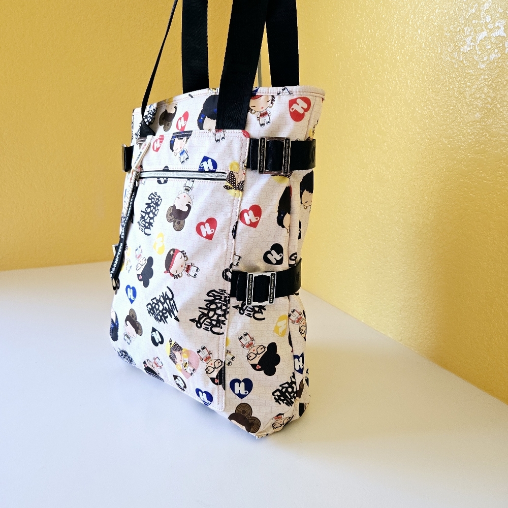 Harajuku Lovers Cute Character Shoulder Tote Bag w Charm Rare Gwen Stefani - Picture 5 of 16